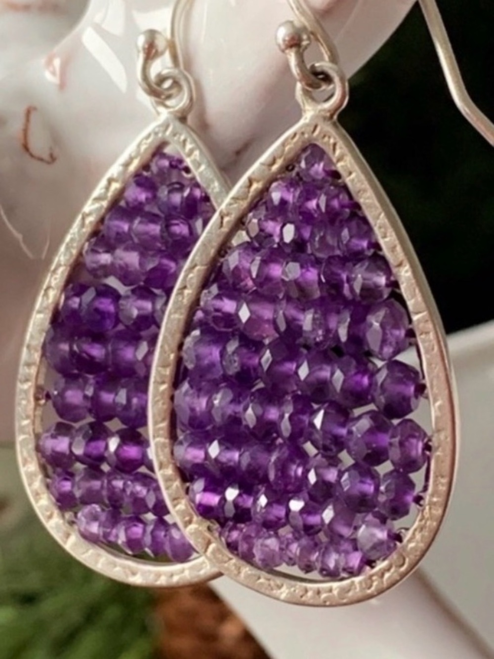 Silpada Amethyst Raindrop Earrings